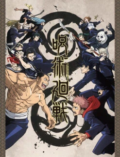 Jujutsu Kaisen Battle Key Art Throw Blanket