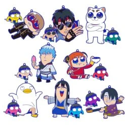 MegaHouse Gintama Okawabukubu Osyanty Rubber Mascot Box Set