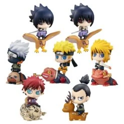 Petit Chara Land Naruto Kuchiyose (New Color) Set Of 8 Megahouse Trading Figures