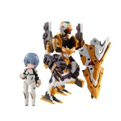 MegaHouse Evangelion Desktop Army Rei Ayanami & Evangelion Unit-0 Kai Action Figure