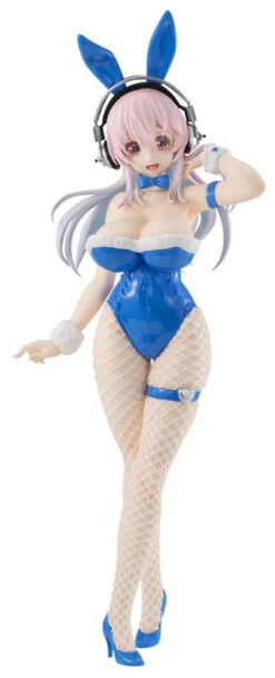 Super Sonico Bicute Bunnies Super Sonico Blue Rabbit Ver. Prize Figure