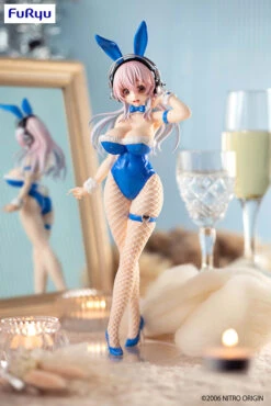 Super Sonico Bicute Bunnies Super Sonico Blue Rabbit Ver. Prize Figure -Model Figures FR40070 7