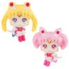MegaHouse Lookup Pretty Guardian Super Sailor Moon & Super Chibi Moon Set [With Gift]