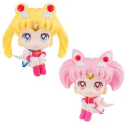 MegaHouse Lookup Pretty Guardian Super Sailor Moon & Super Chibi Moon Set [With Gift]