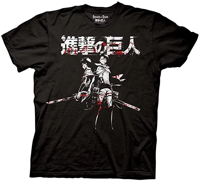Attack On Titan Levi And Eren Blood T-Shirt 1 Attack On Titan Levi And Eren Blood T-Shirt