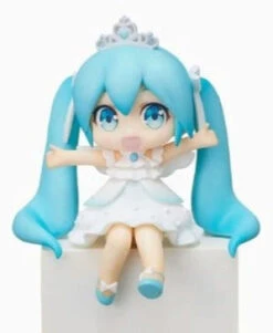 Sega Hatsune Miku MP Perching Mini Miku 15th Anniversary Nokuhashi Ver. Prize Figure